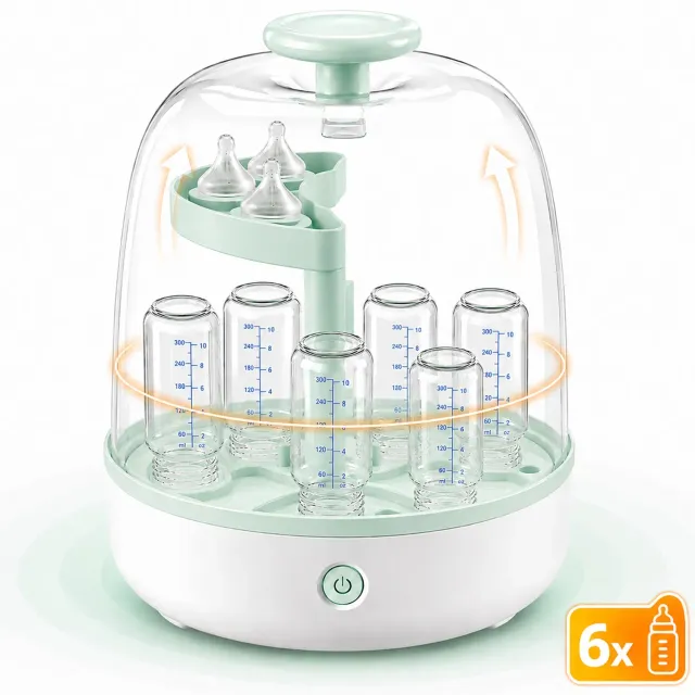 Timebox Sterilizator biberoane abur 500W 6 biberoane