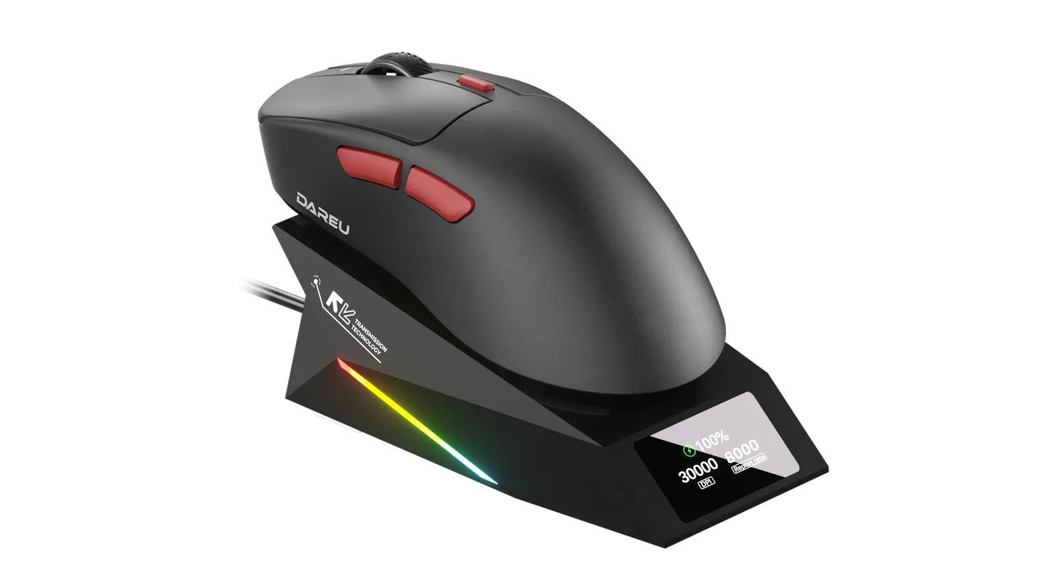 Dareu AE7 Pro mouse gaming negru 8K dock