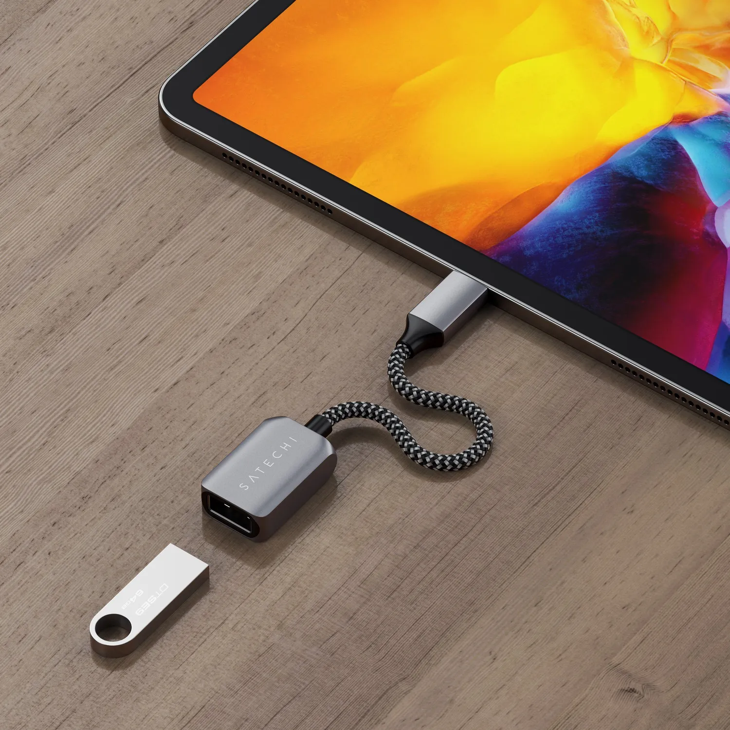 Satechi adaptor cablu USB-C la USB 3.0 5Gbps impletit