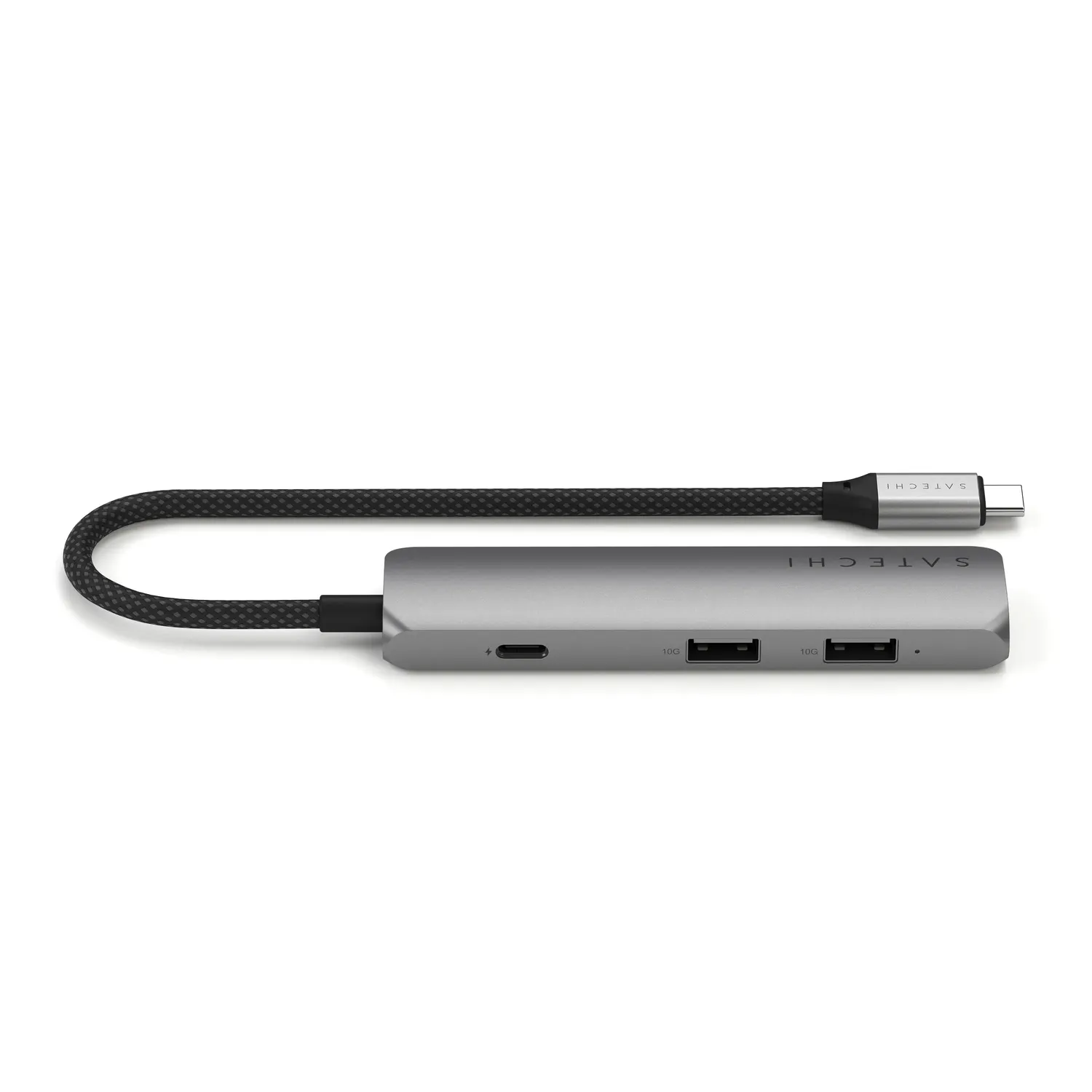Satechi Slim 4-in-1 adaptor USB-C gri 4K 100W