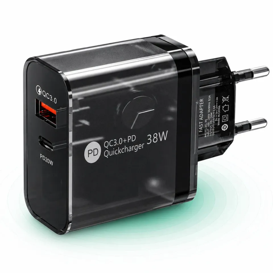 Timebox C 3 încărcător rețea 38W negru 2 porturi rapid