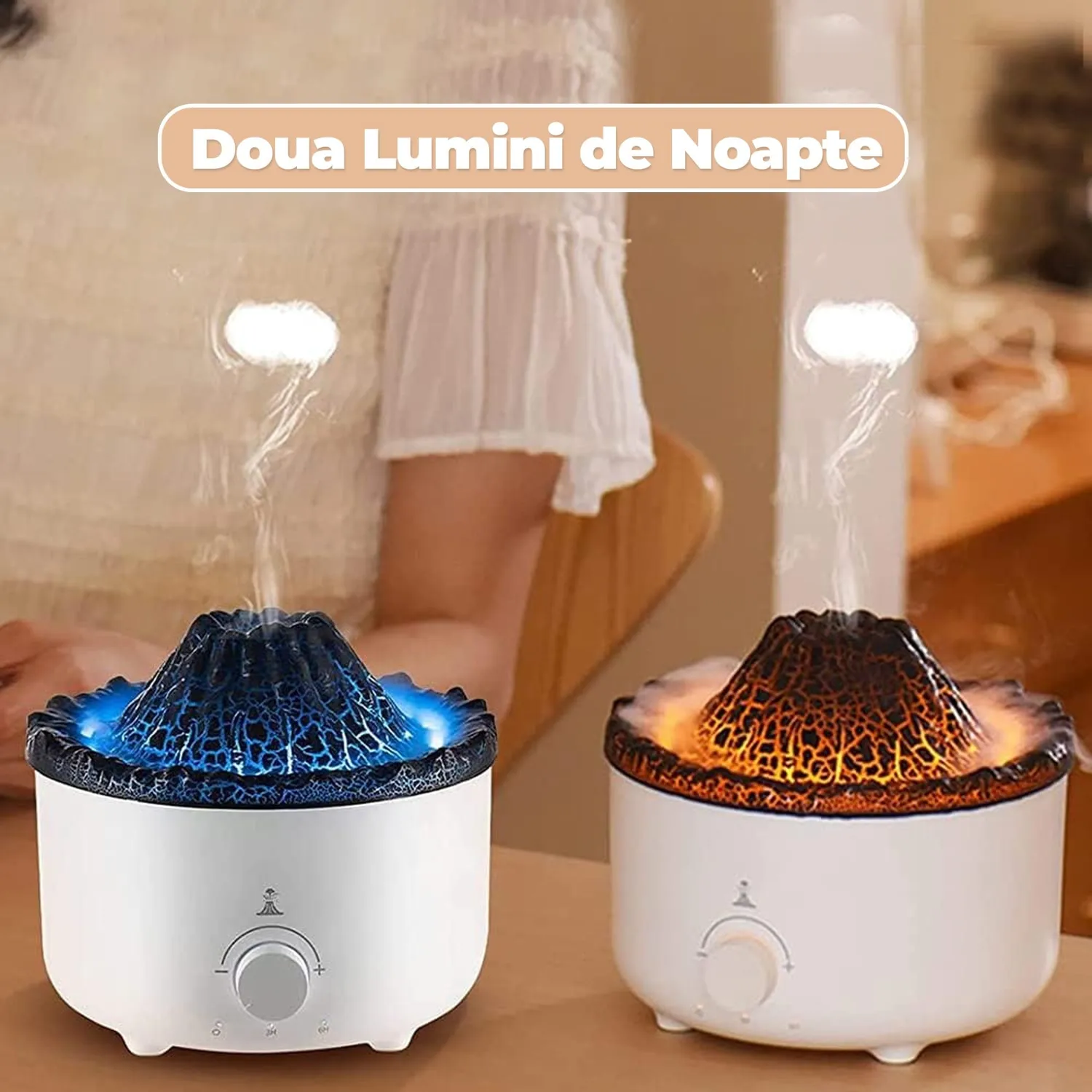 Timebox Vulcan difuzor aromaterapie alb 560ml