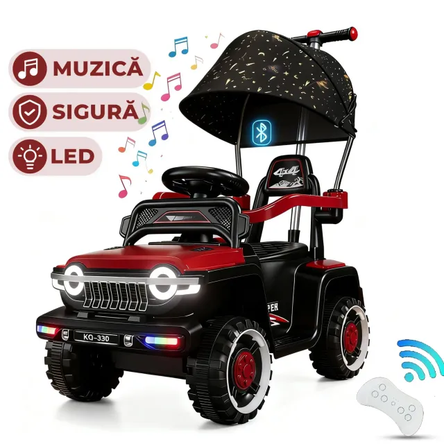 Timebox Masinuta electrica copii Off-road Rosu cu balans