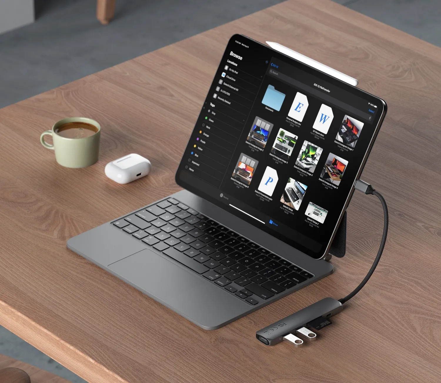 Satechi 6-in-1 Slim adaptor multiport USB-C HDMI 4K