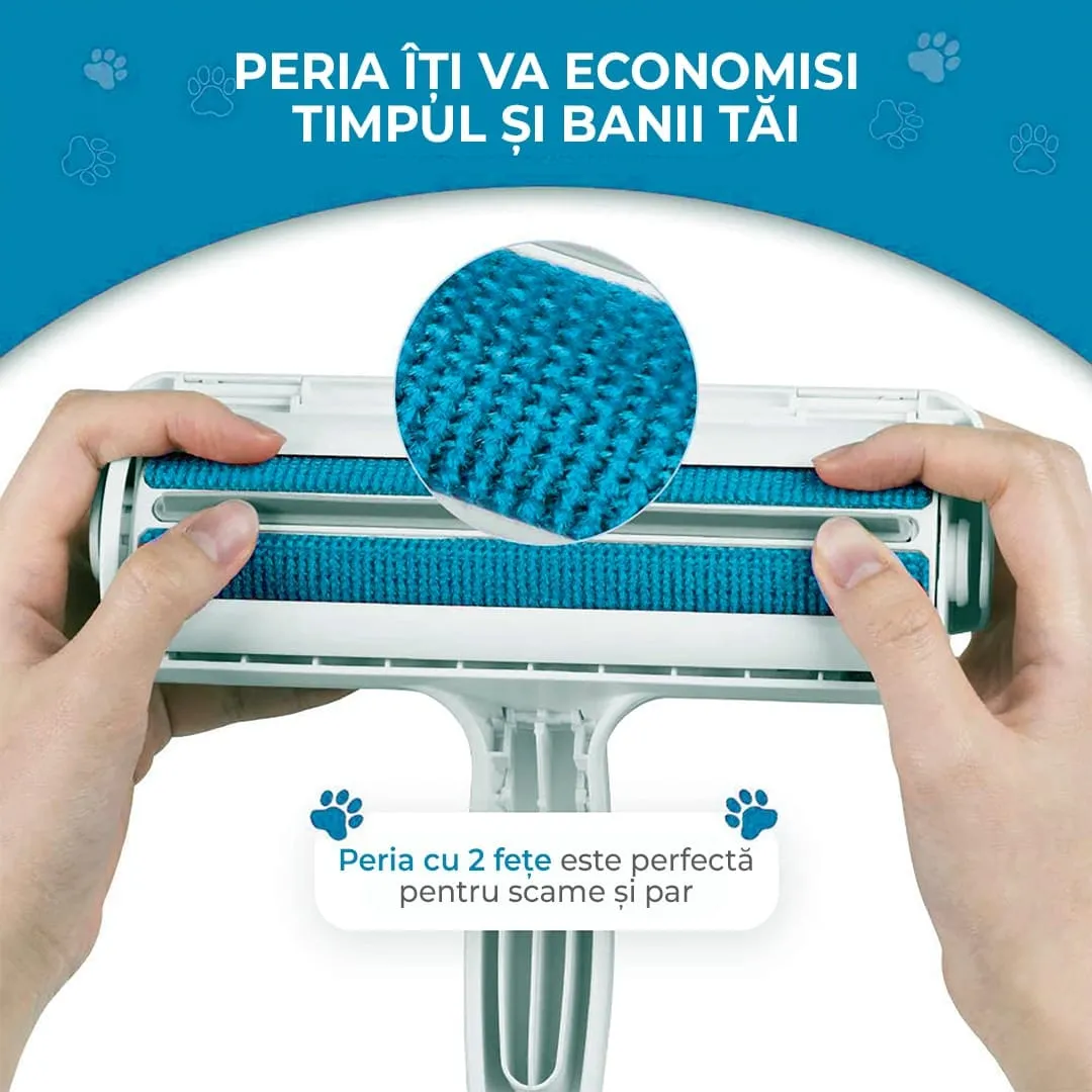 Timebox Perie Păr Animale Albastru Reutilizabilă