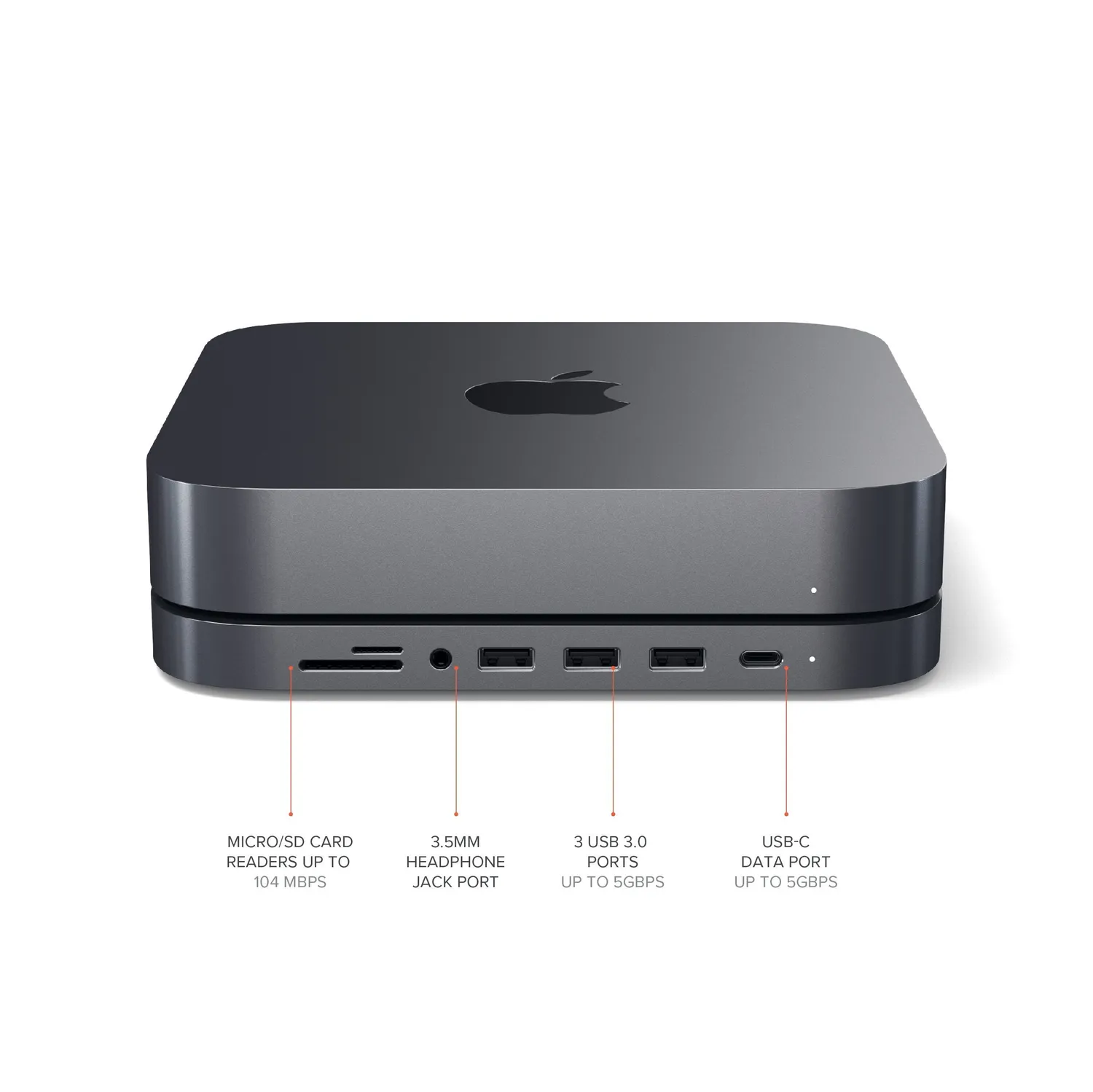 Satechi Type-C Stand Hub Mac Mini hub USB-C Space Gray