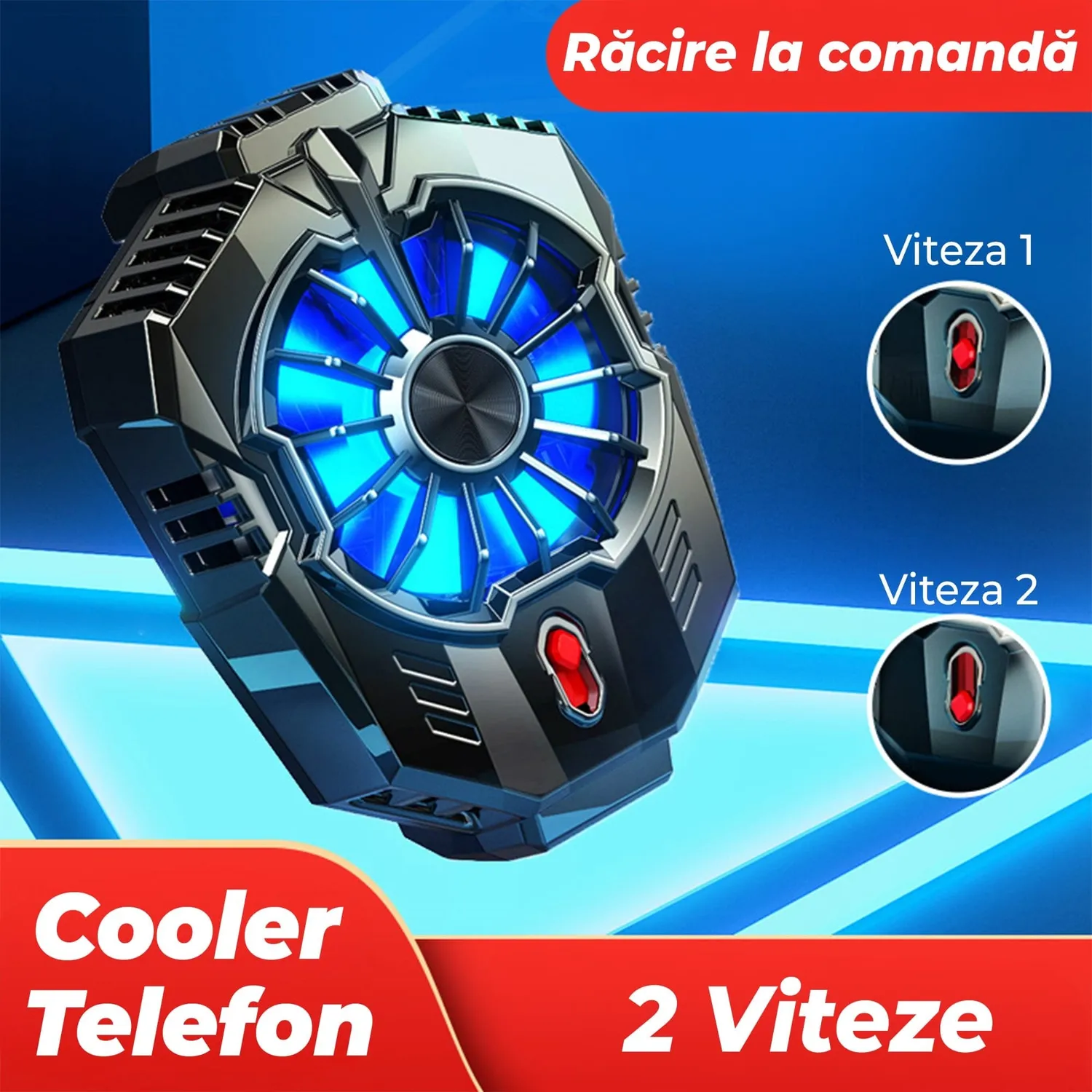 Timebox Cooler Telefon RGB 6500 rpm Negru Silentios