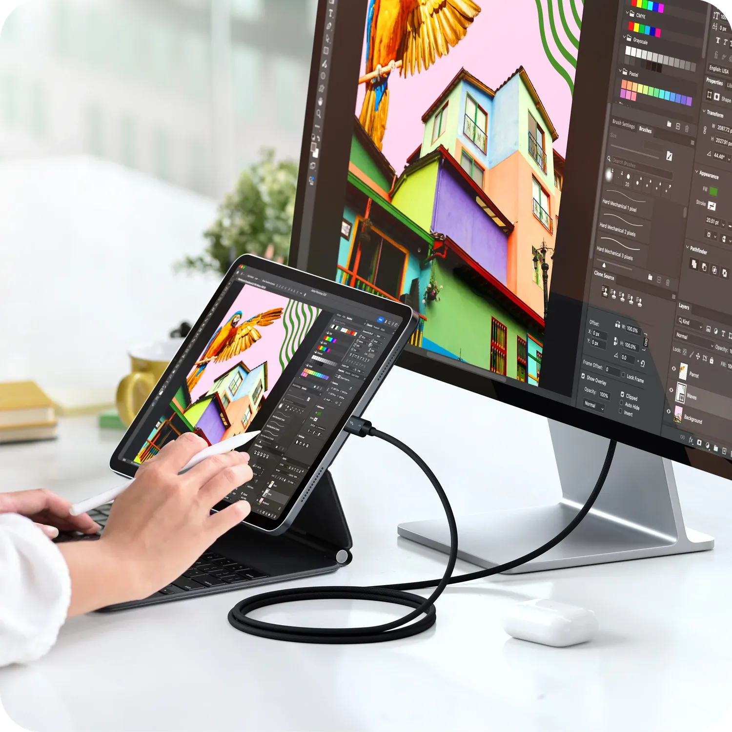 Satechi Thunderbolt 5 Pro cablu USB-C 240W 120Gb/s