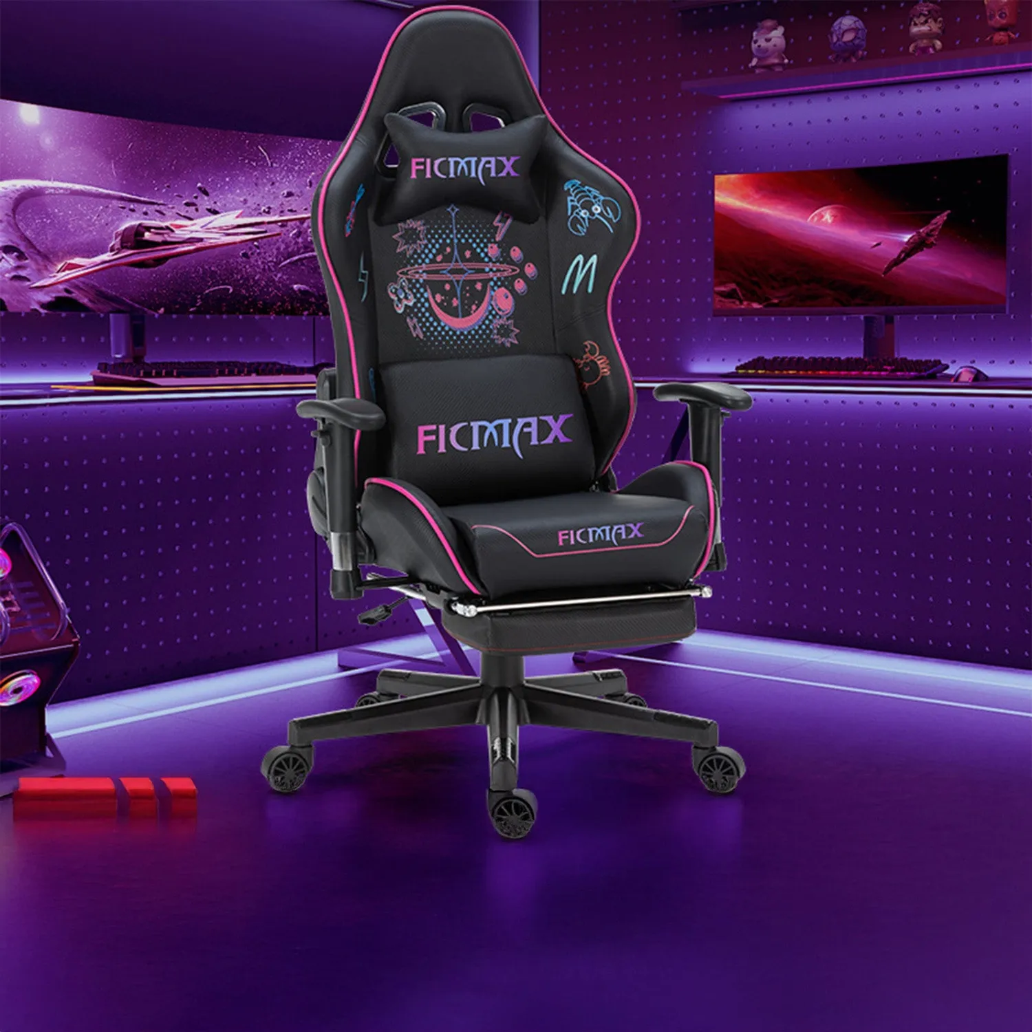 Timebox Scaun Gaming Roz 160 Grade Tetiera Lombara
