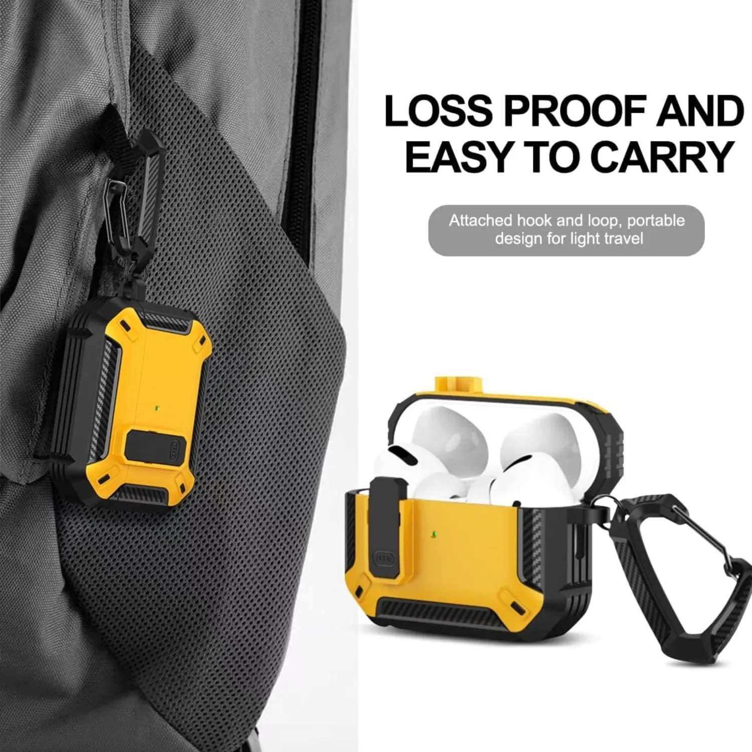Timebox Husa AirPods Pro Galben Protectie