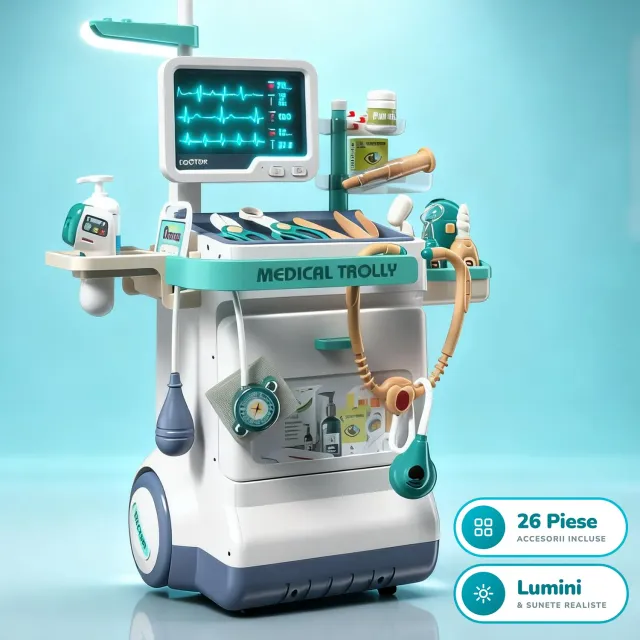 Timebox Set Doctor Copii 26 Piese cu Masa Operatii