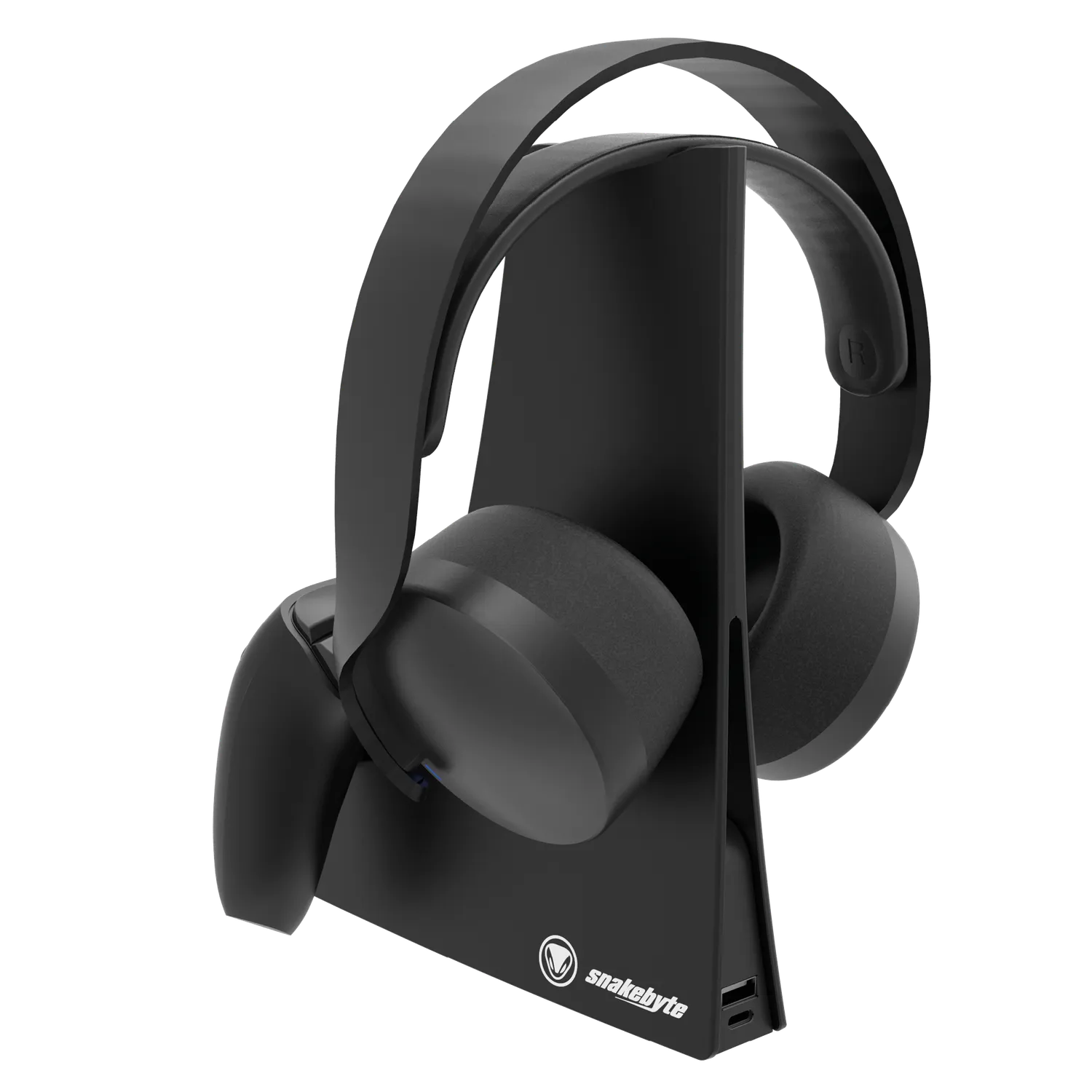 snakebytes Combo Charge 5 statie DualSense + headset negru