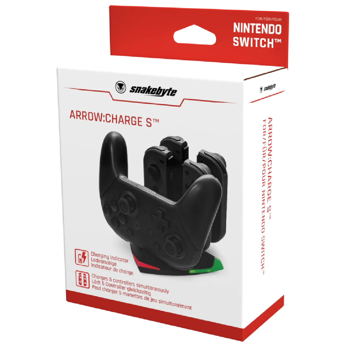 snakebytes Arrow Charge S statie incarcare 5-in-1 Joy-Con