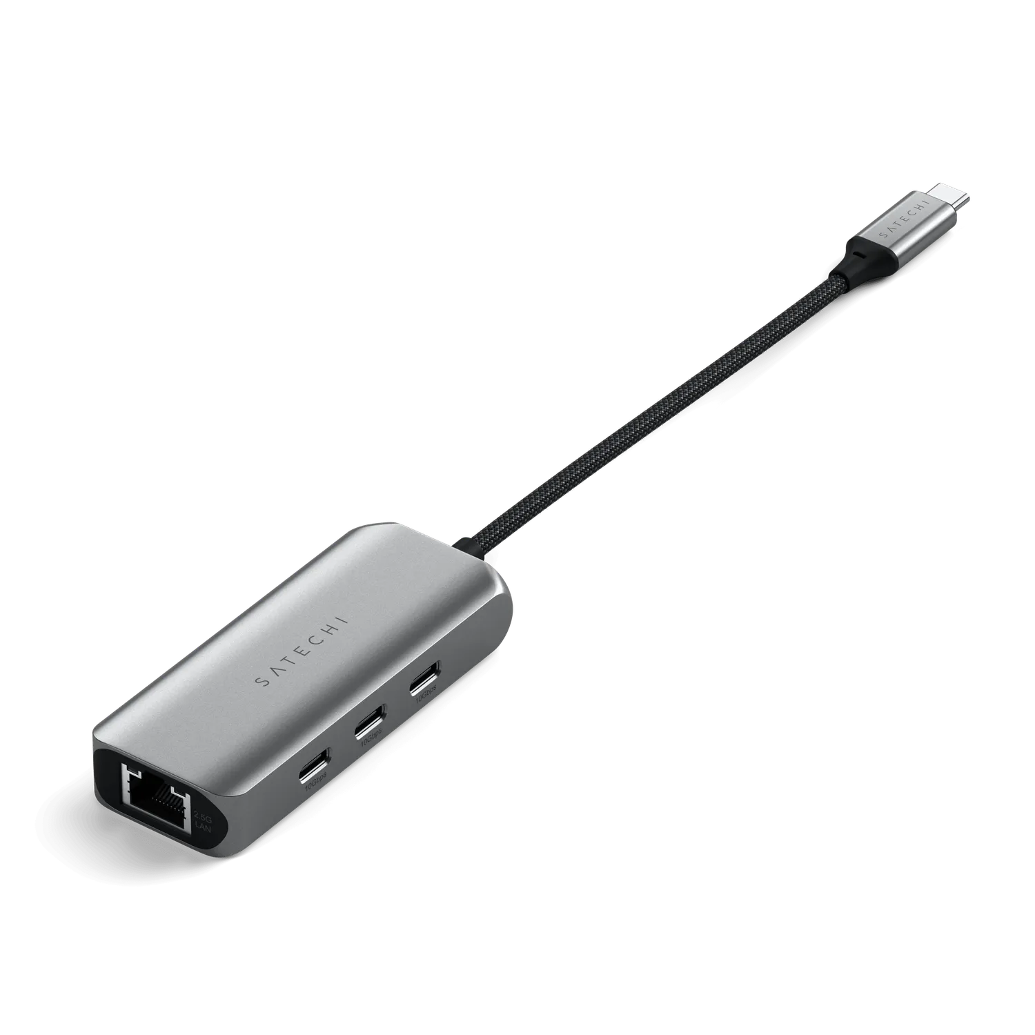 Satechi hub USB-C 4în1 ethernet 2.5Gb viteză mare