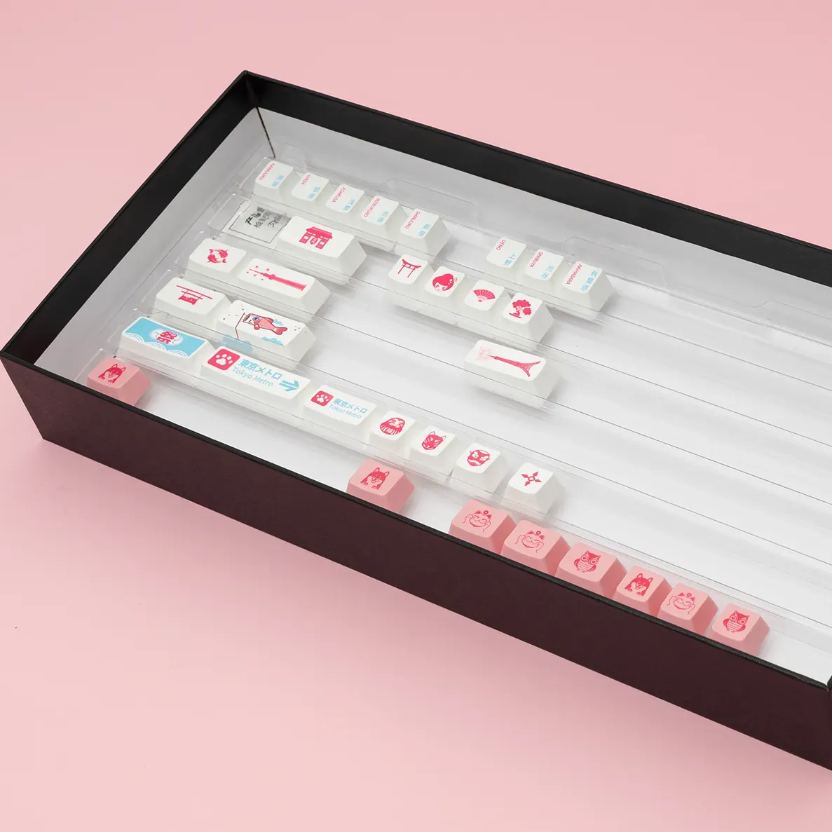 MonsGeek World Tour Tokyo R2 keycaps 185 buc multilingv