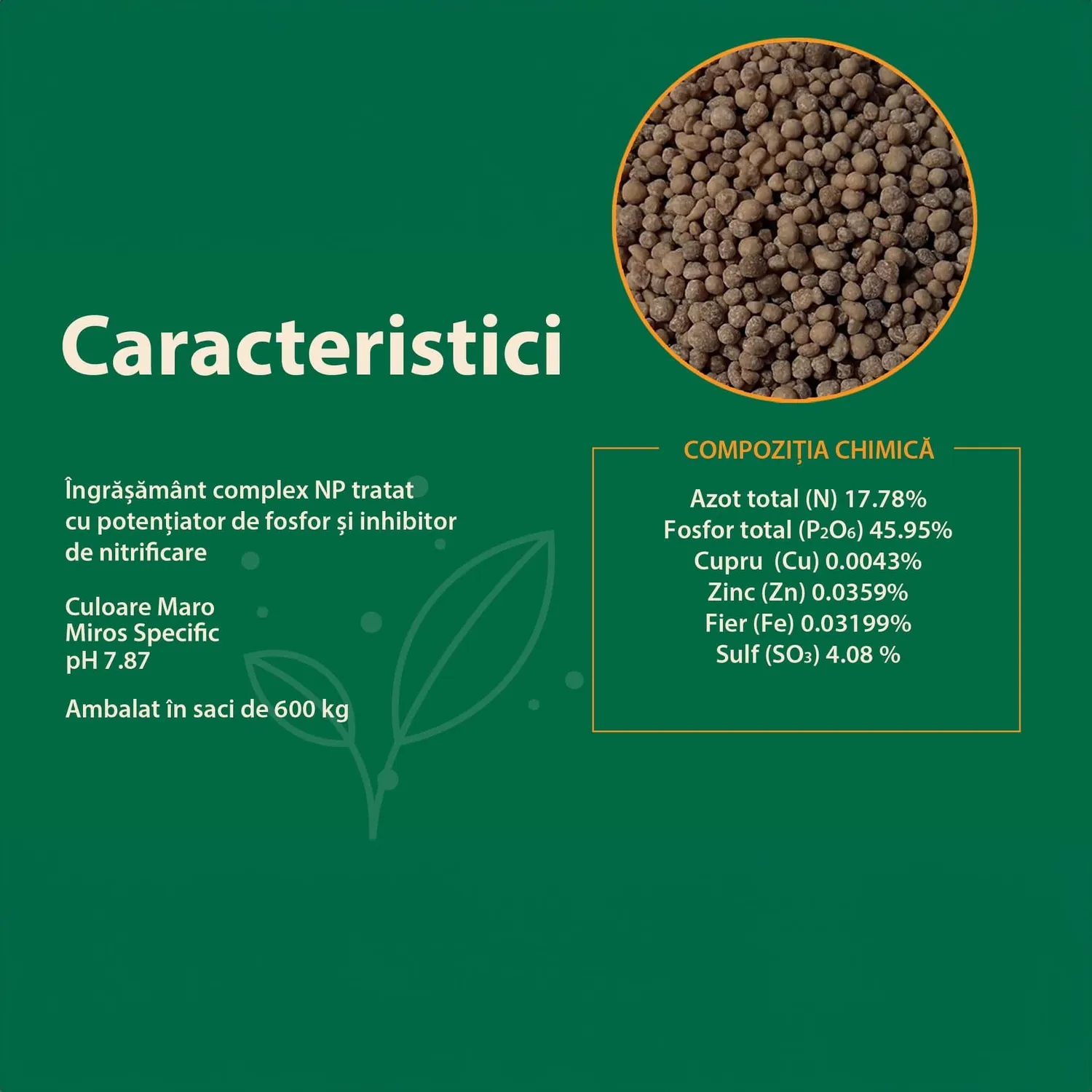 Ingrasamant Ferti Sfera 64 NP 18% N 46% P