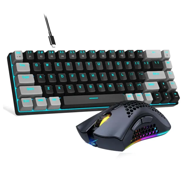 Timebox 60% pachet gaming Red Switch 68 taste negru