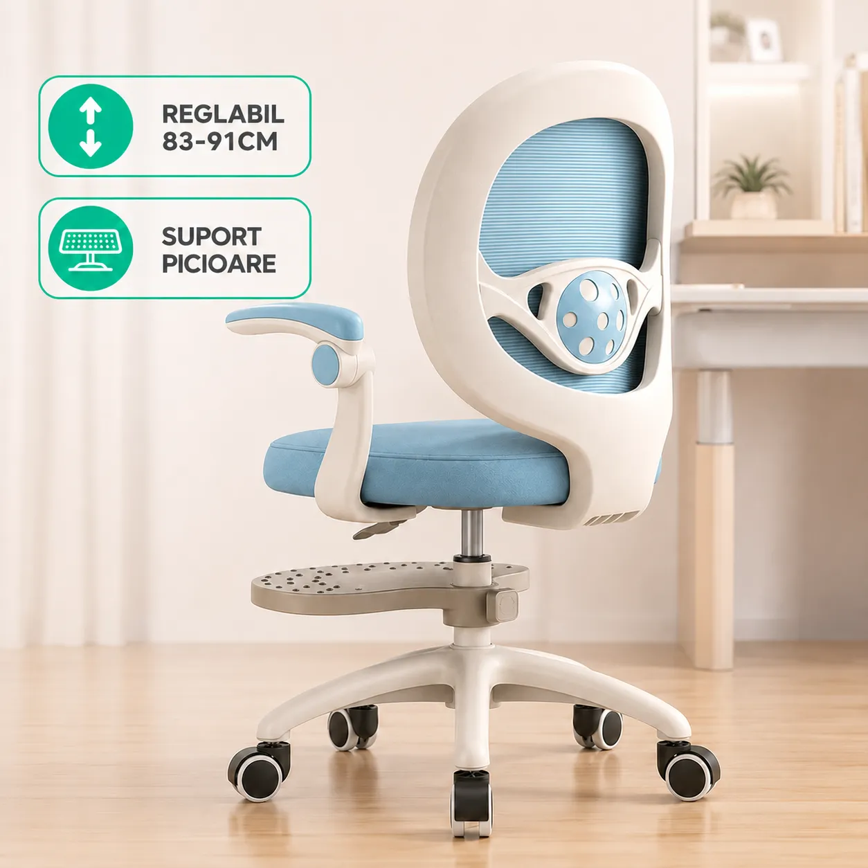 Timebox Scaun Copii Reglabil Ergonomic Albastru