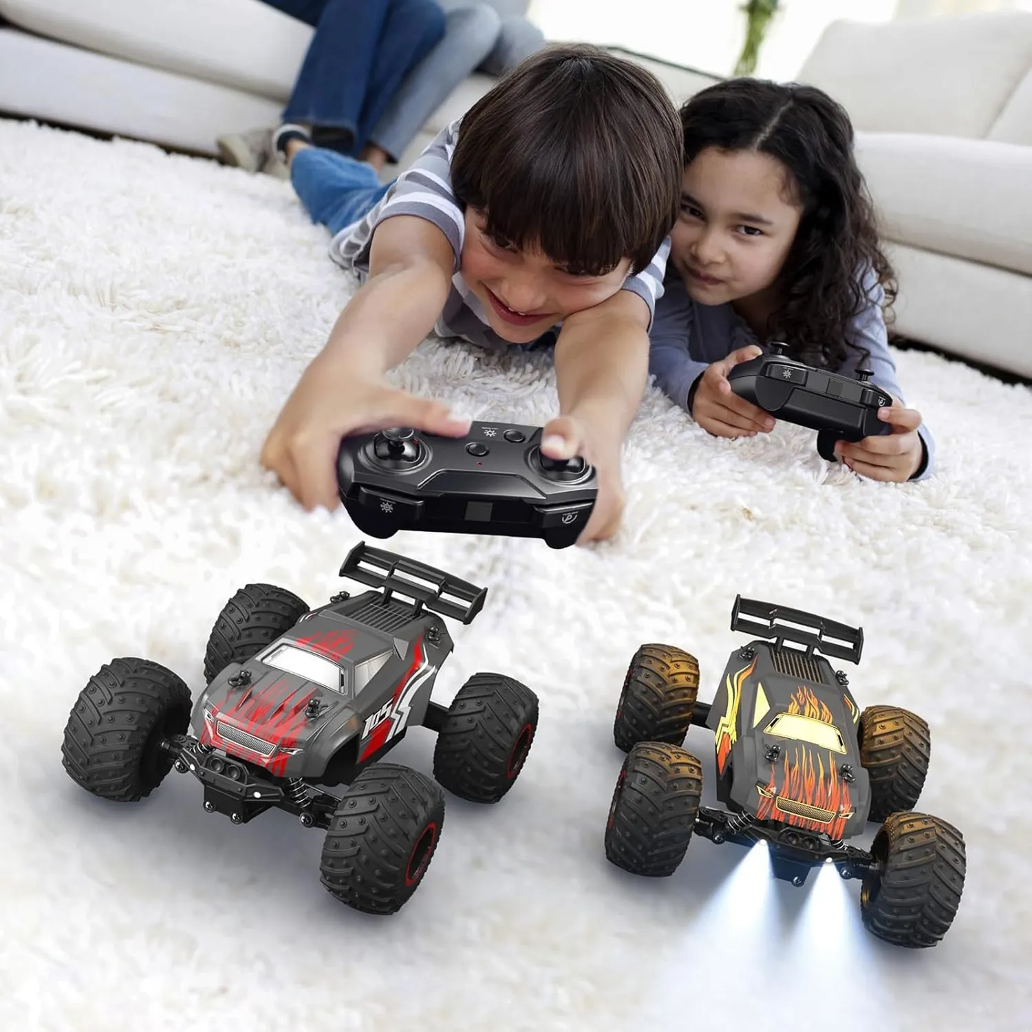 Timebox Monster Truck masina RC 20 km/h 4WD negru-rosu