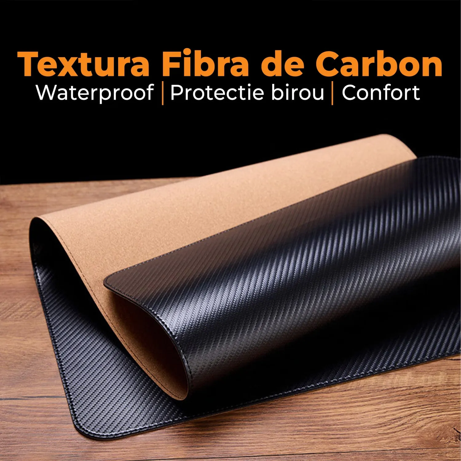 Timebox mousepad gaming XXL 120x60 impermeabil office