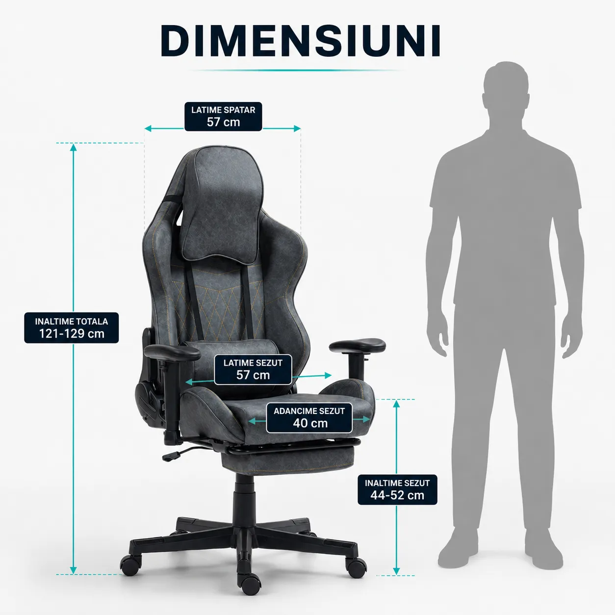 Timebox Gaming Clasic scaun gaming negru clasa 4