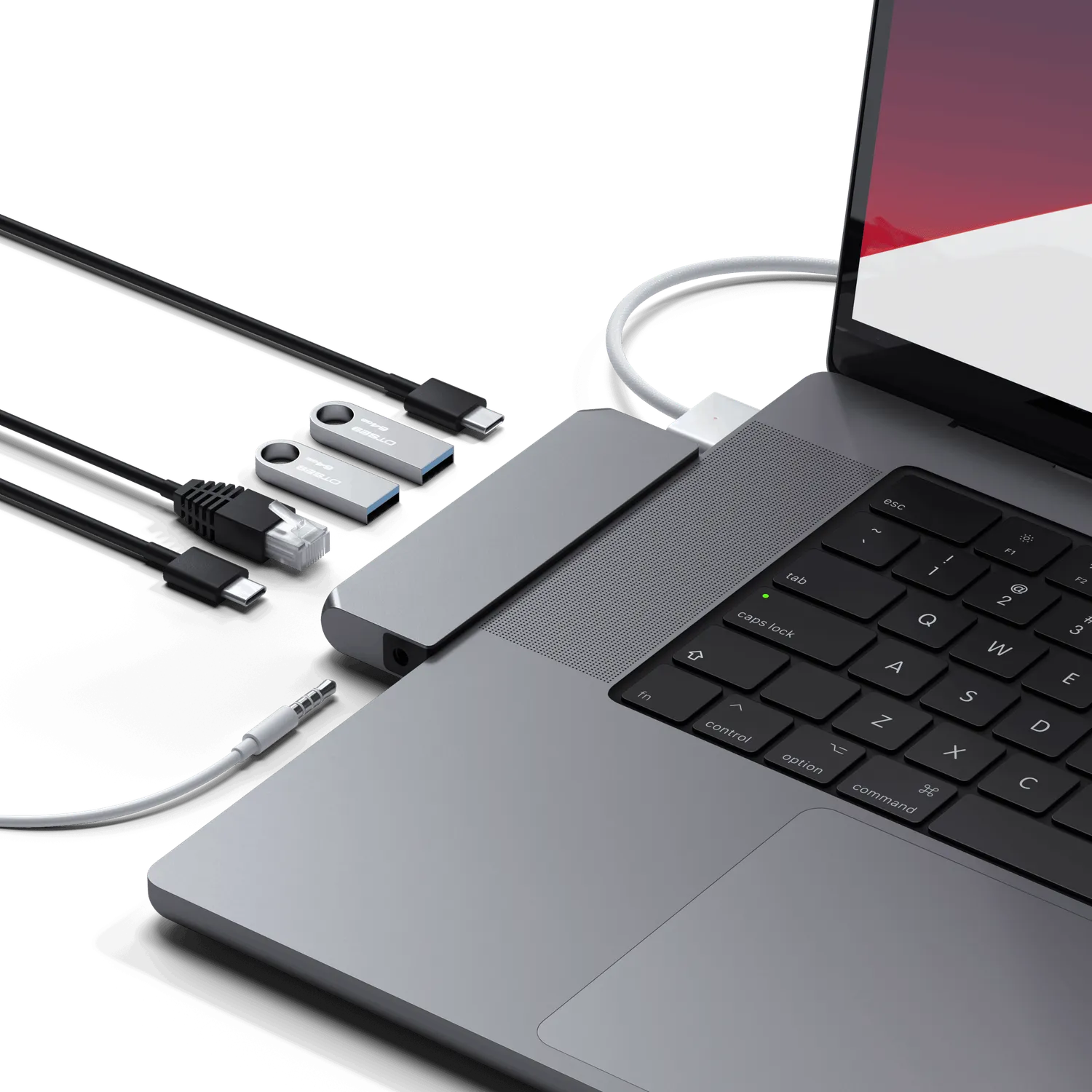 Satechi Pro Hub Mini hub USB-C MacBook Space Gray