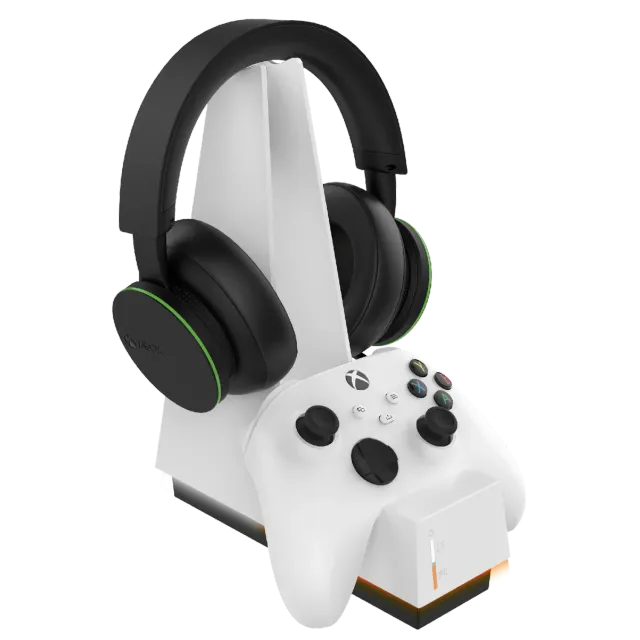 snakebytes Combo Charge X stație încărcare albă Xbox