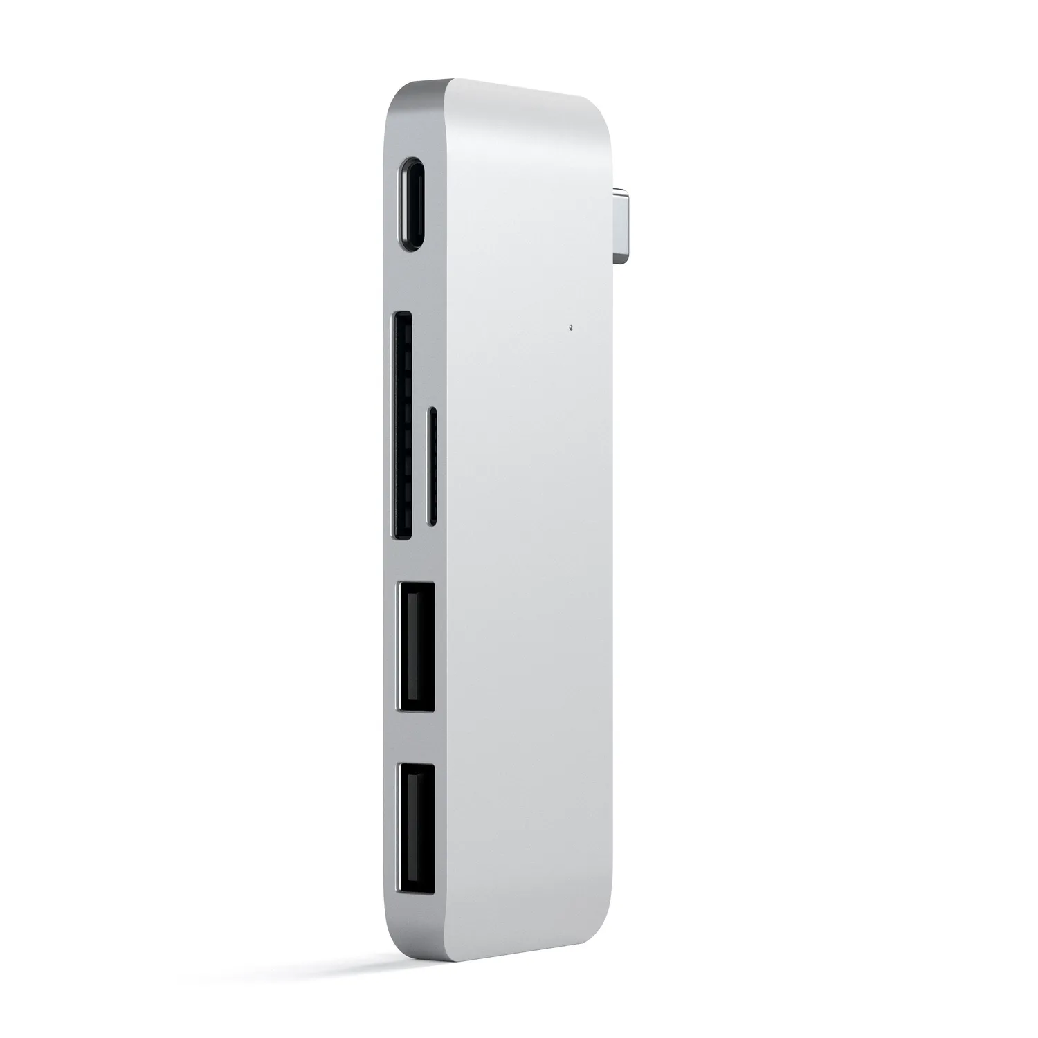 Satechi Type-C Pass-Through hub USB-C gri spatial