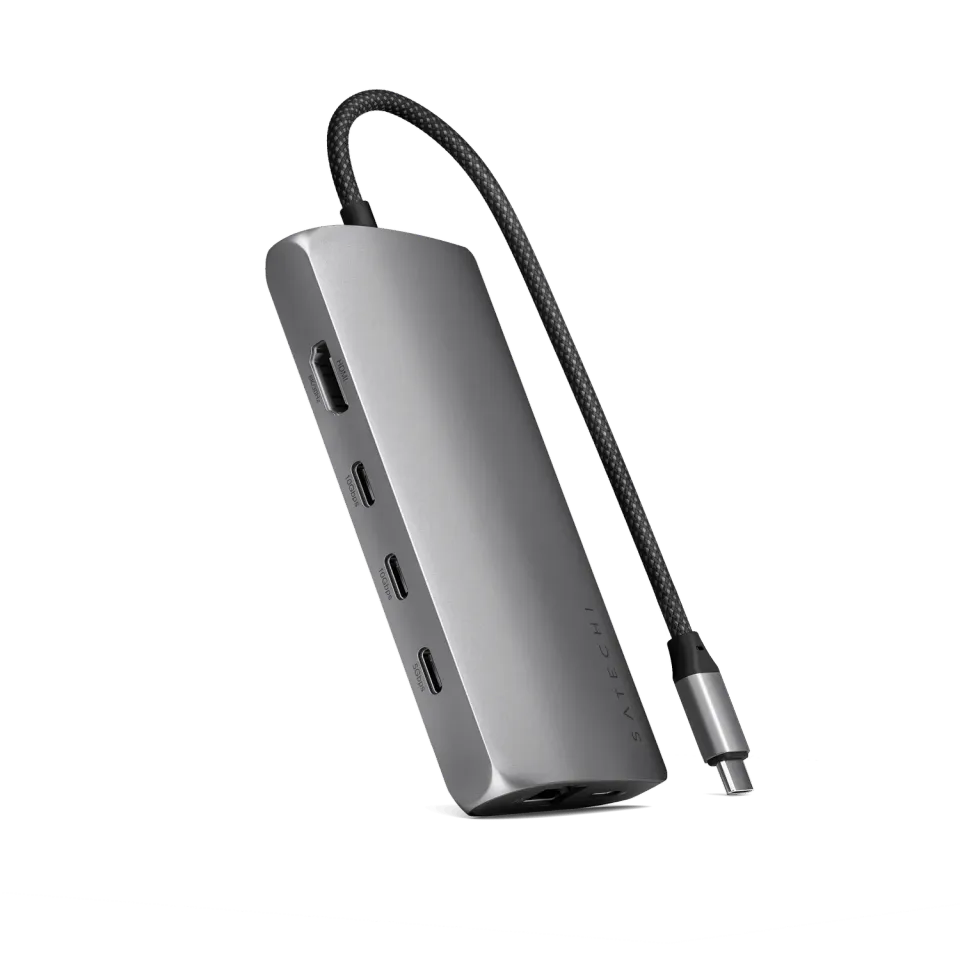 Satechi USB-C Multiport Adapter 8K V3 adaptor Space Gray
