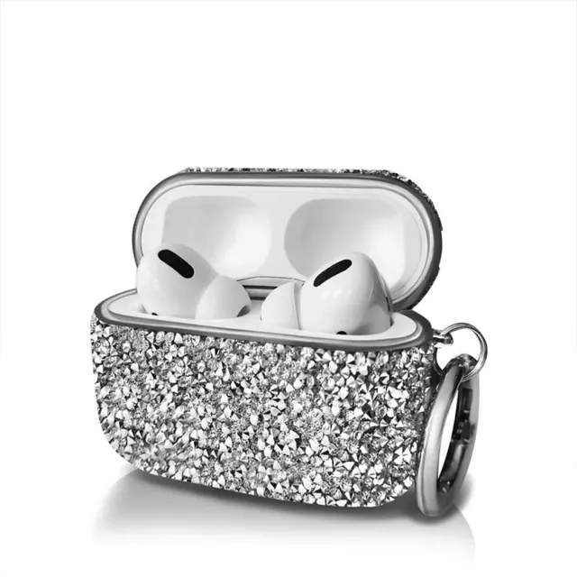 Timebox husă AirPods Pro argintie diamond antișoc