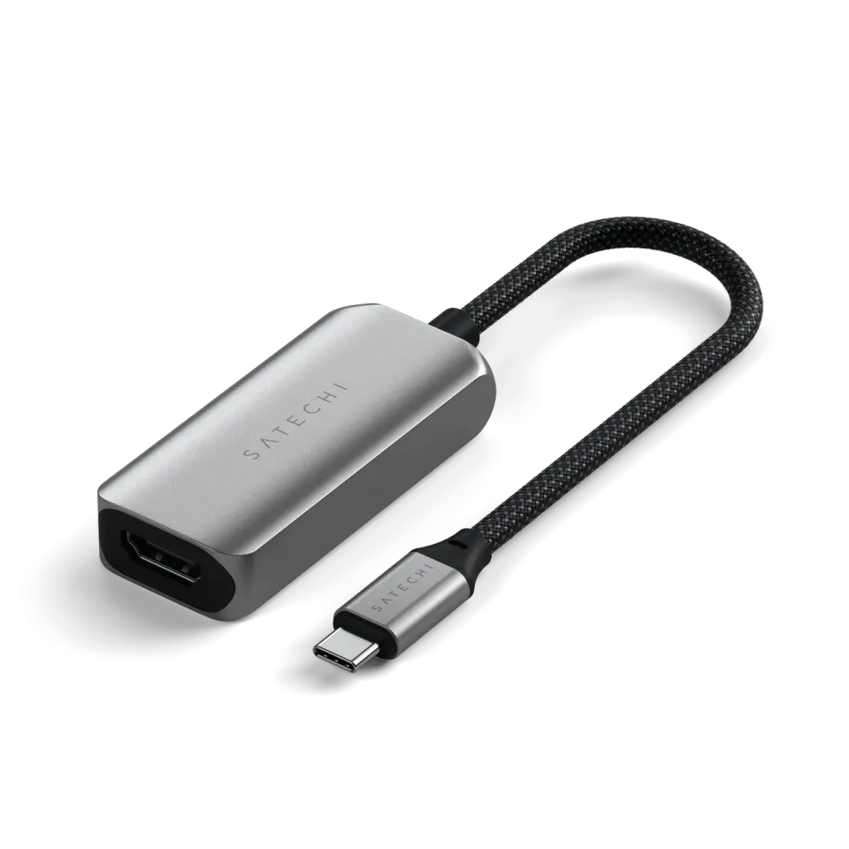 Satechi USB-C HDMI 2.1 8K adaptor aluminiu