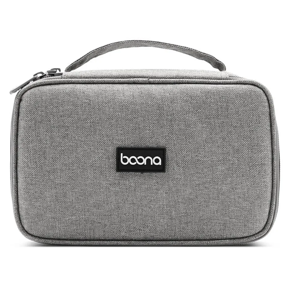 Timebox Geantă Accesorii Laptop Cabluri Gri Impermeabilă