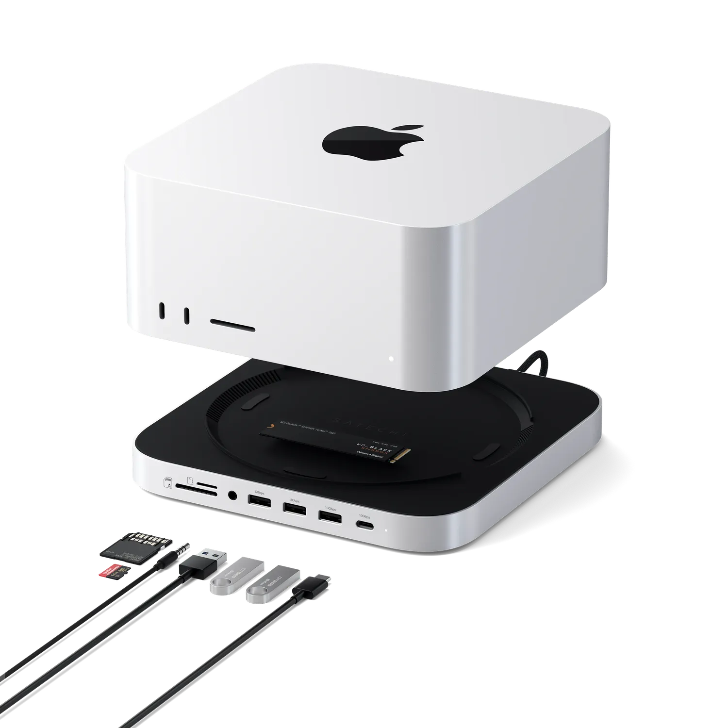 Satechi Stand Hub Mac Studio NVMe suport SSD
