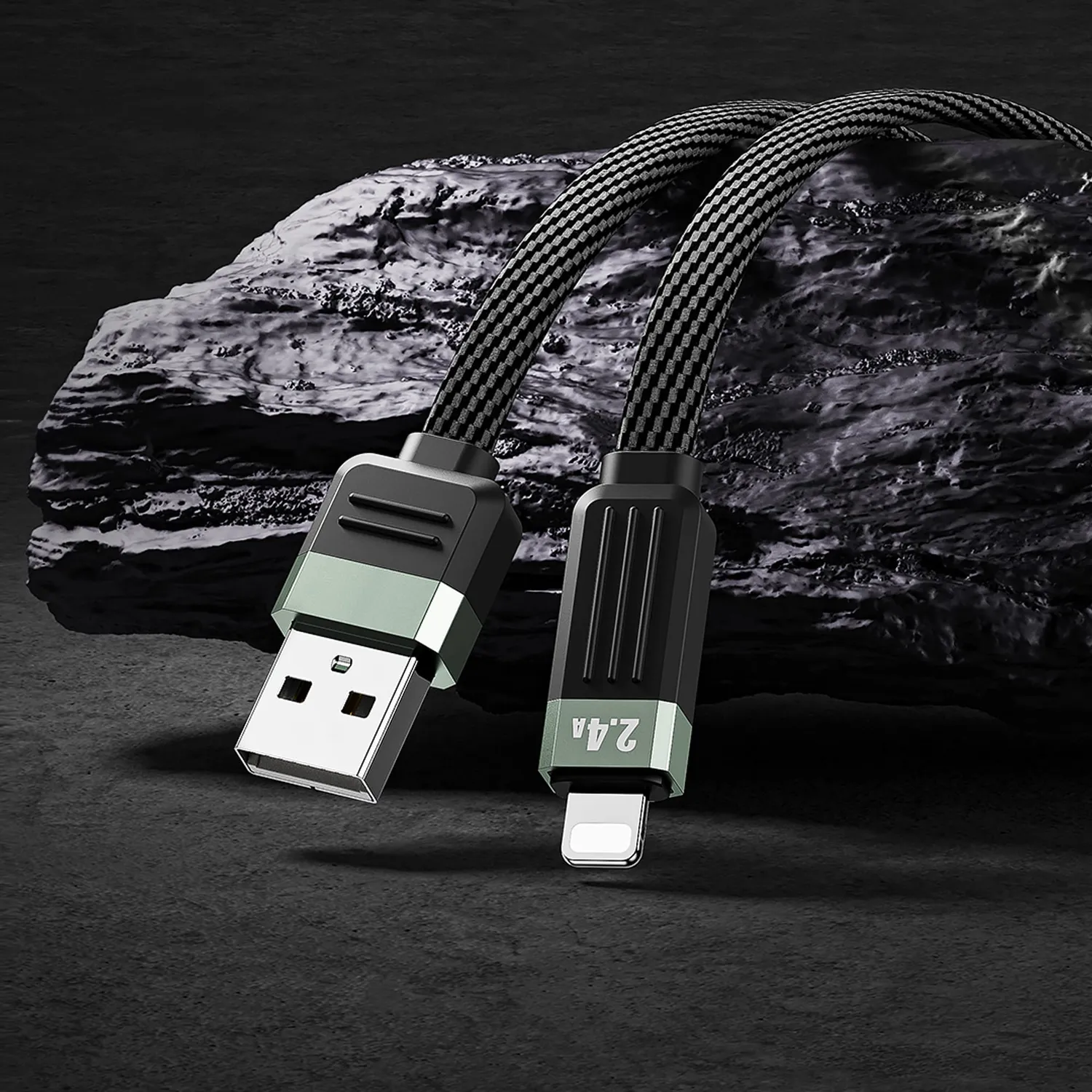 Timebox Cablu USB-Lightning 27W 1m Negru