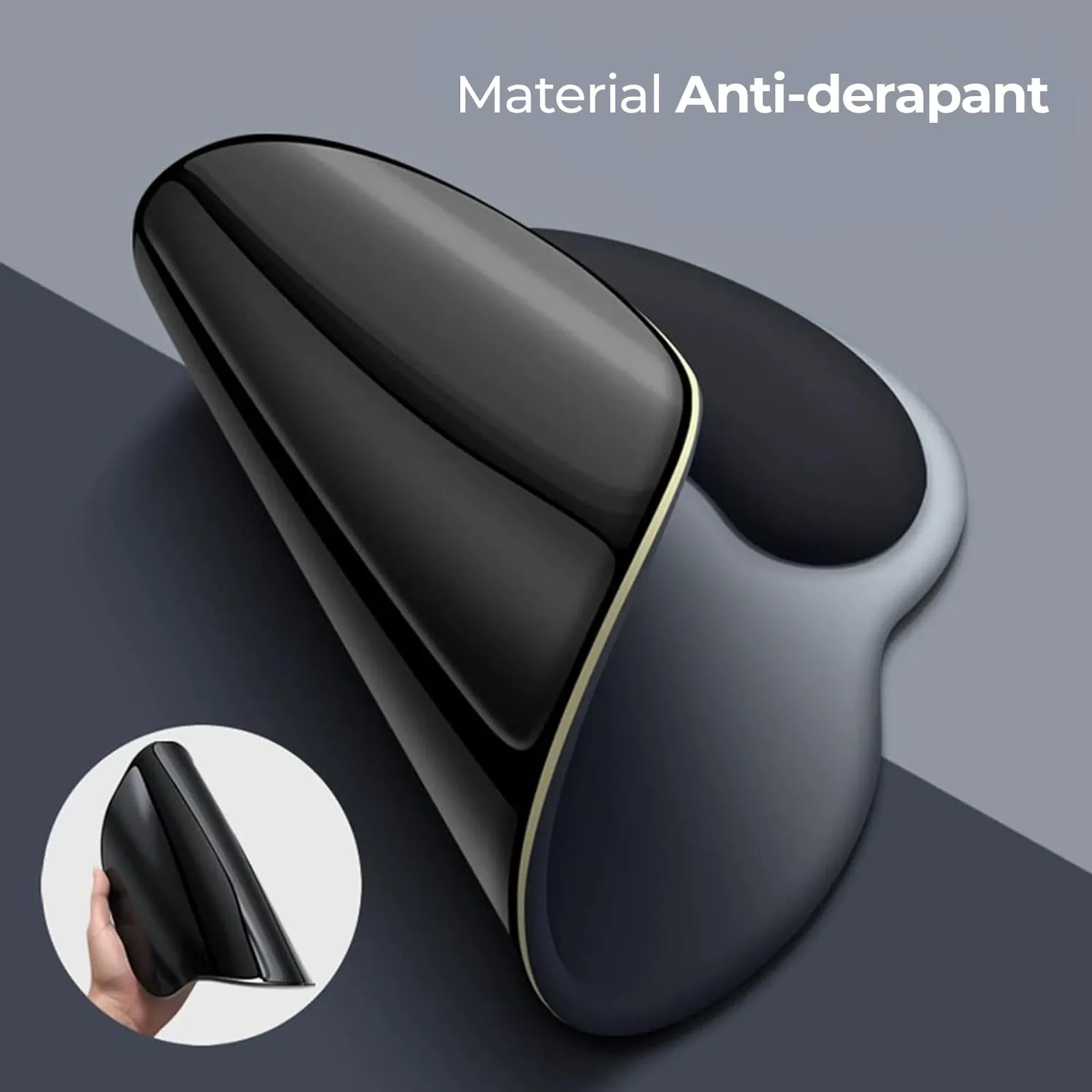 Timebox Mousepad ergonomic spuma memorie negru wrist rest