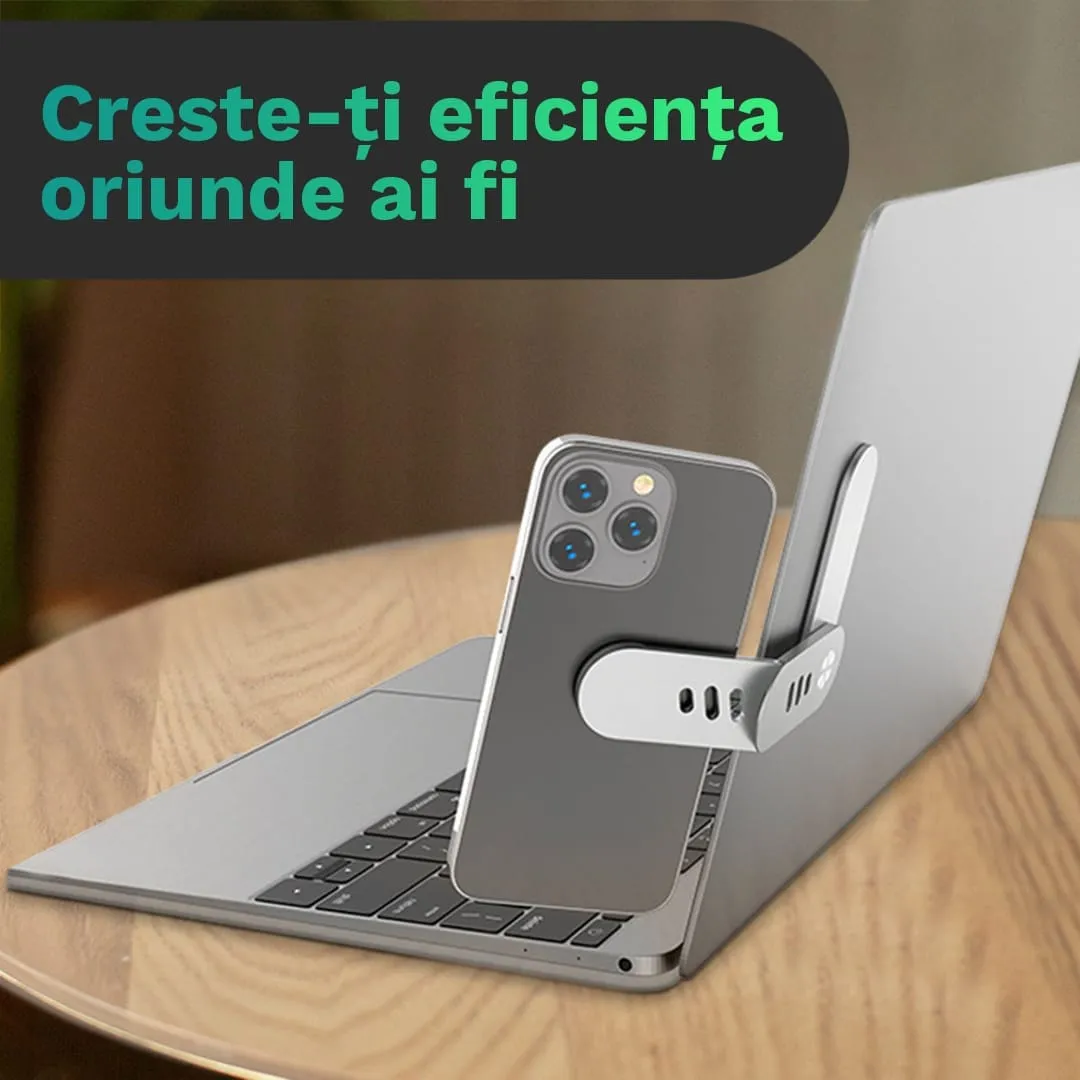 Suport telefon Timebox magnetic aluminiu