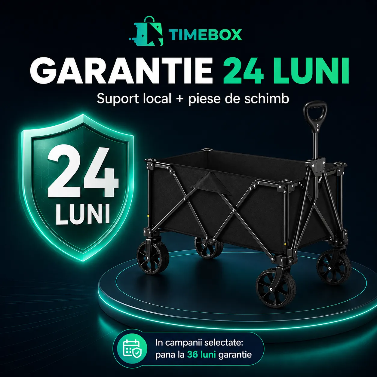 Timebox Carucior Pliabil Transport 115kg 100L