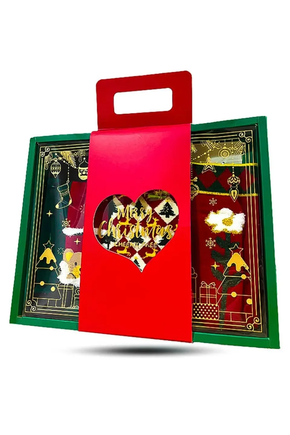 Timebox Set 3 Sosete Craciun Bumbac Multicolor