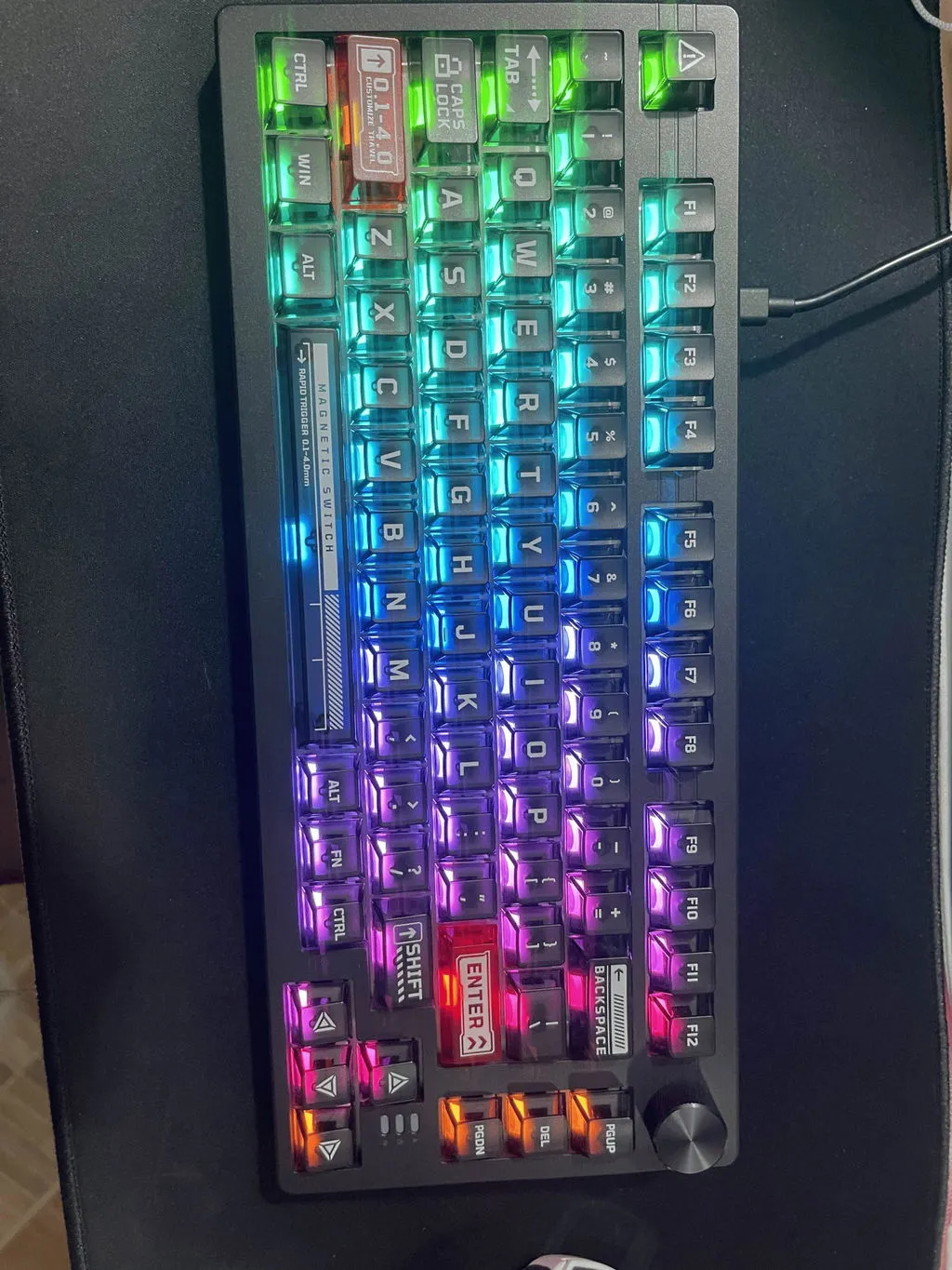 Dareu EK75 RT tastatura gaming magnetica neagra