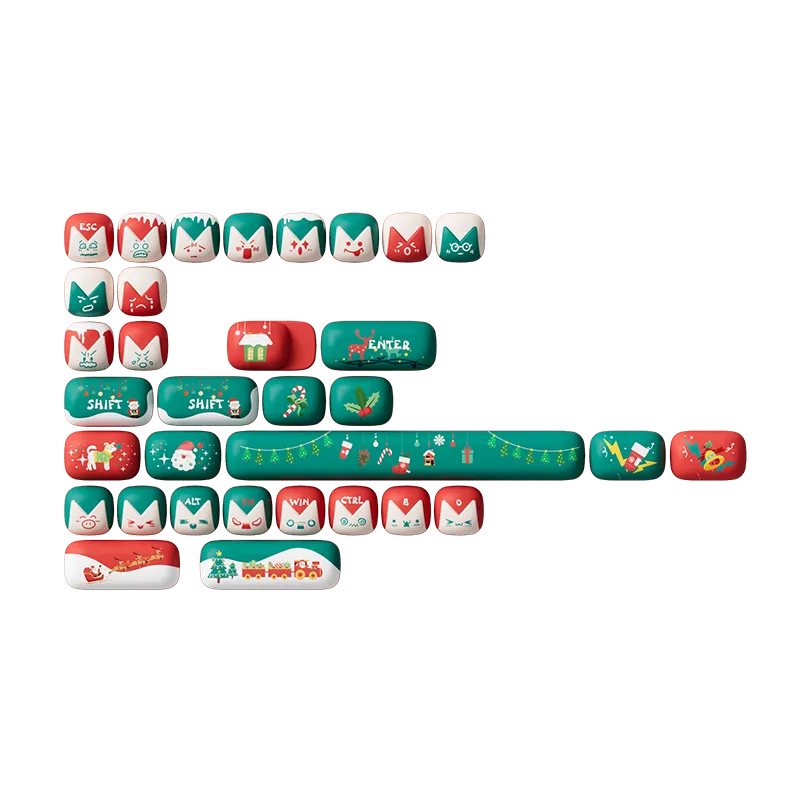 MonsGeek Christmas Fantasy set keycap-uri 137 taste