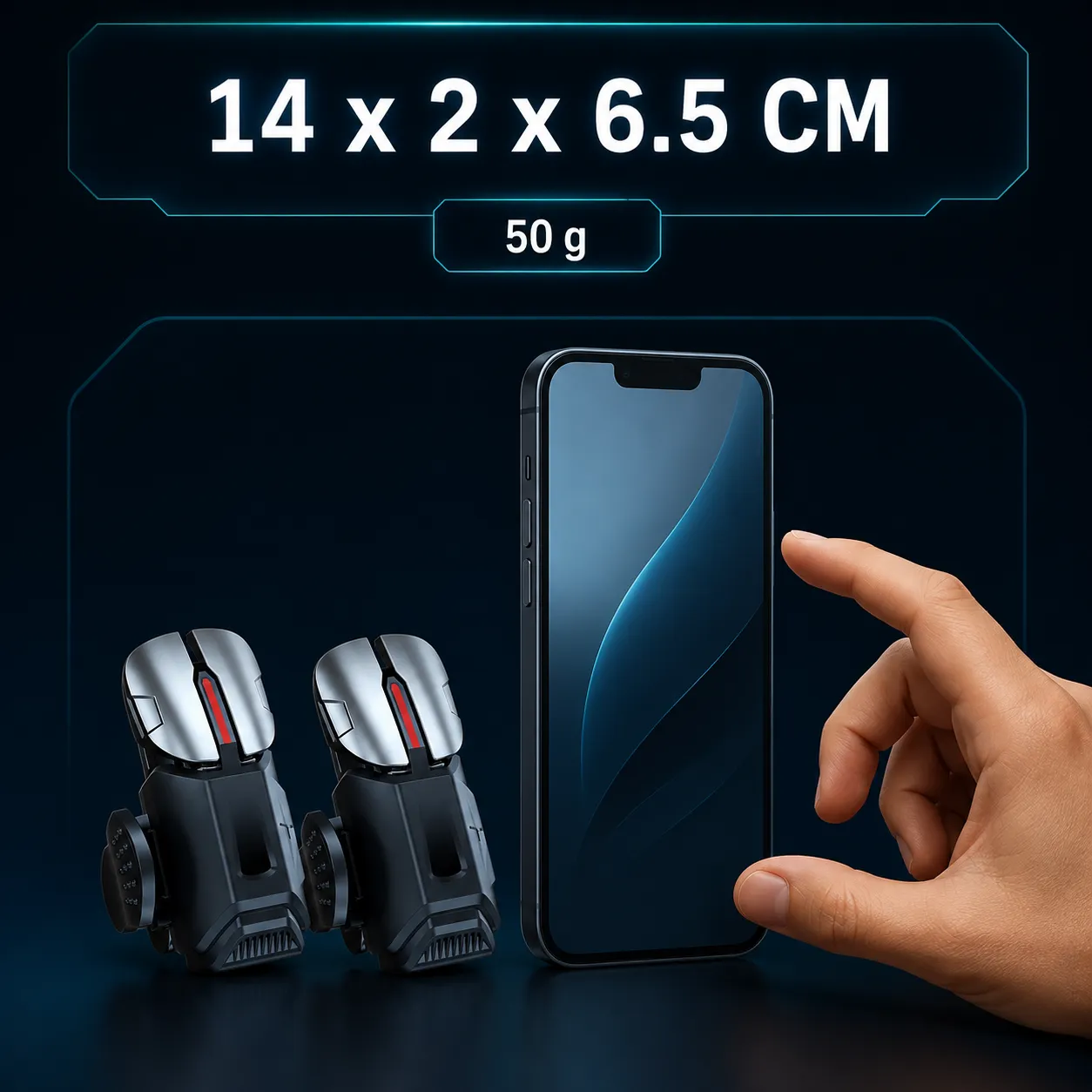 Gamepad Timebox Bluetooth gri 6 butoane mobil