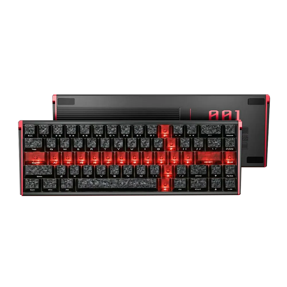 Dareu A68 tastatura gaming cu fir argintie aluminiu 8K