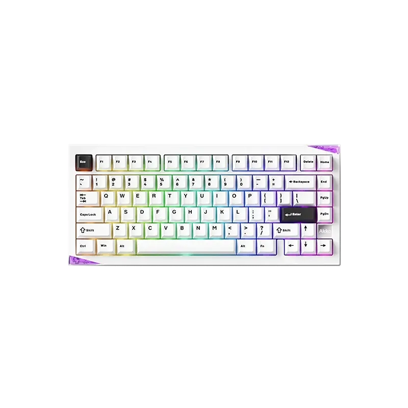 MonsGeek Gem VIA 01 tastatura mecanica alb-negru