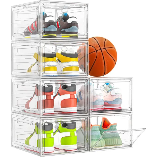 Cutii Timebox set 6 organizator pantofi plastic transparent