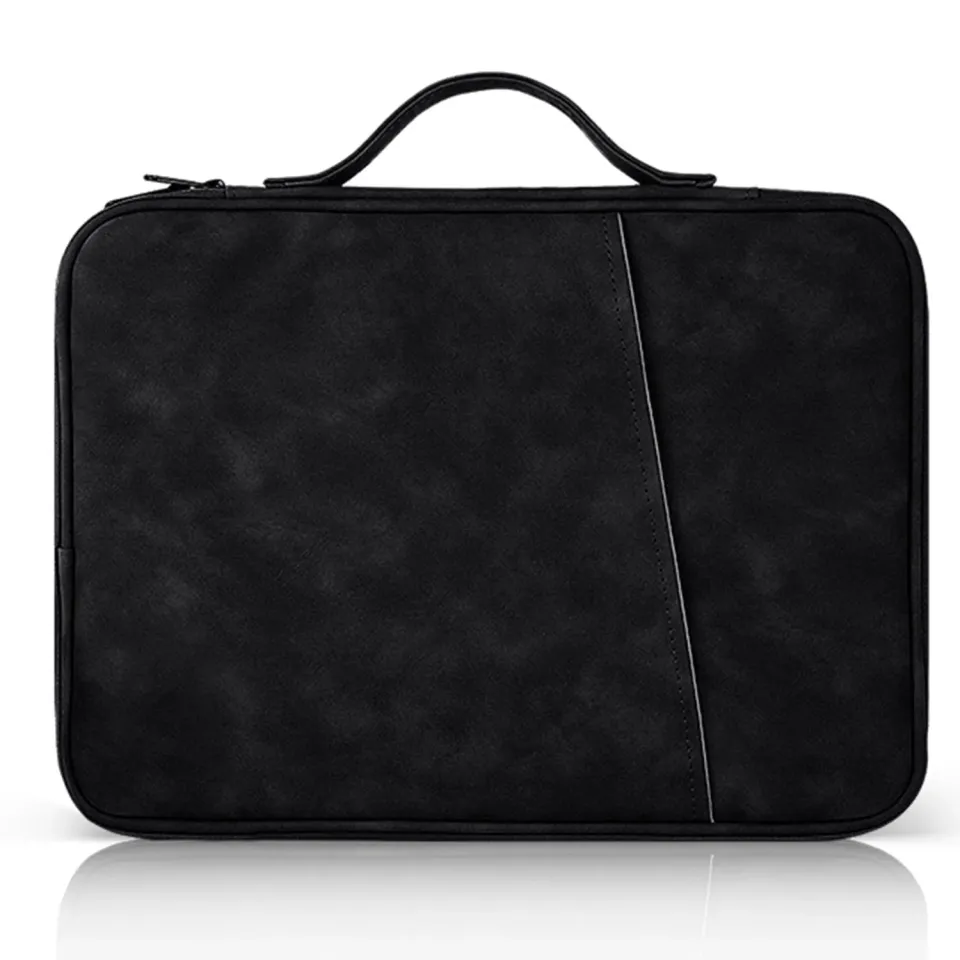 Timebox geanta laptop 12-14 inch Negru ultrabook impermeabila