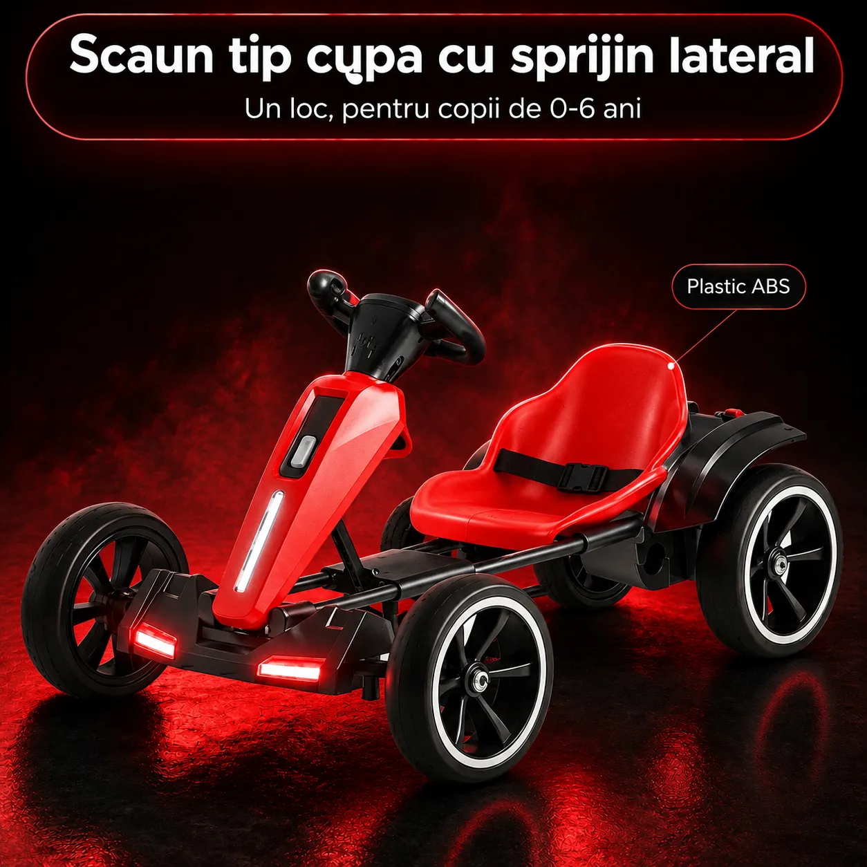 Timebox kart electric copii 6V/12V pliabil