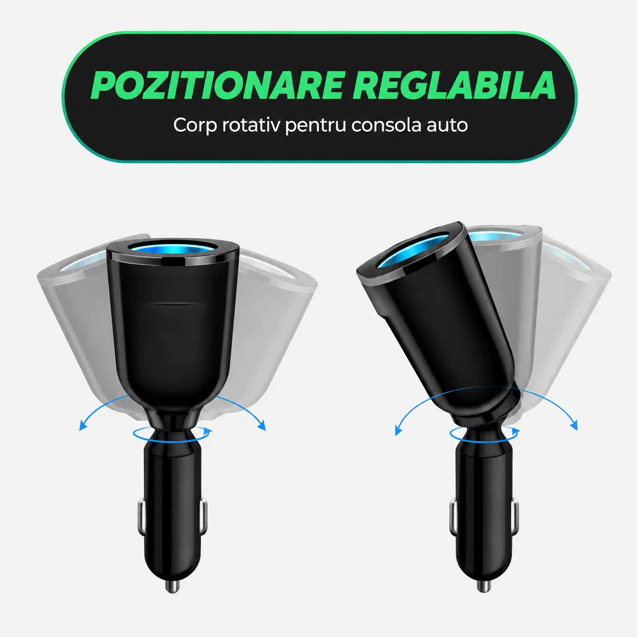 Timebox 120W pachet auto Type-C USB-C 1m alb