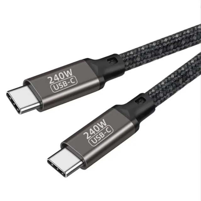 Cablu HCT USB-C la USB-C 240W 1m negru 40Gbps