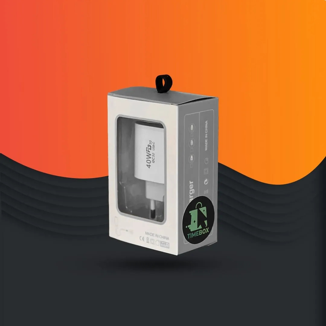 Timebox 40W incarcator retea Alb 3 porturi fast charge