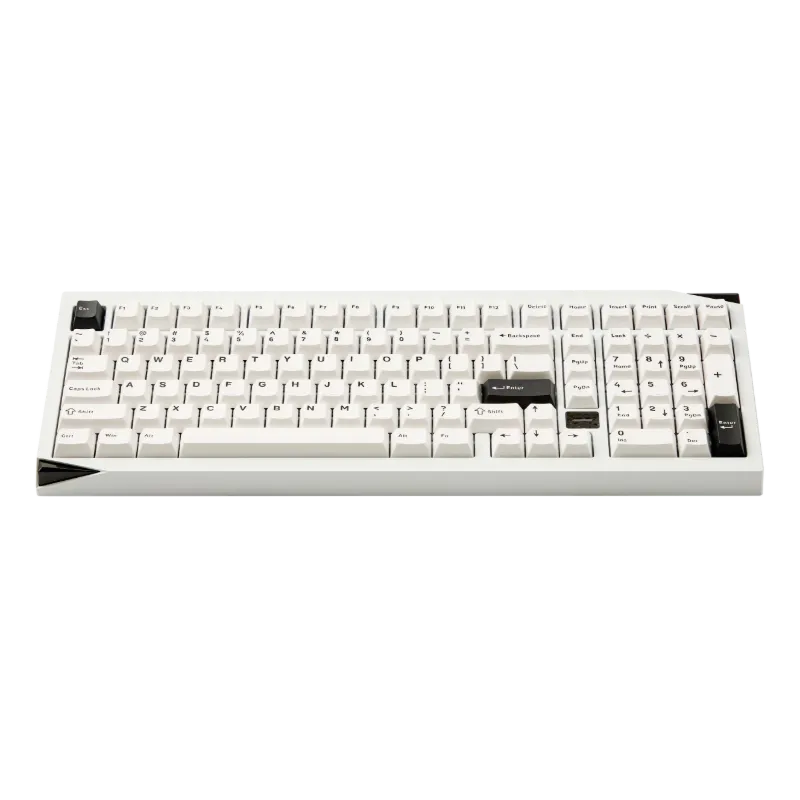 MonsGeek Mineral 02 VIA set keycapuri Black on White